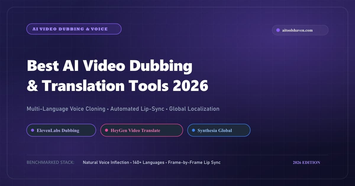 Best AI Video Dubbing & Translation Tools in 2026