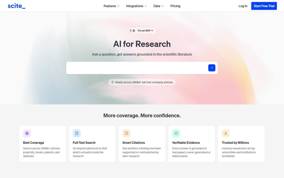 Scite.ai interface screenshot