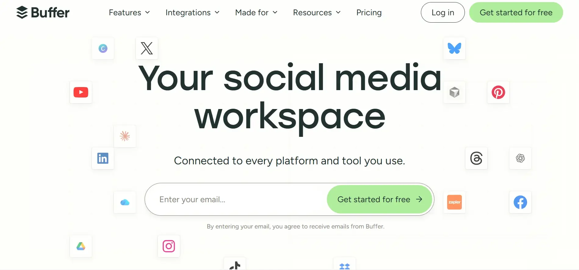 Buffer interface screenshot