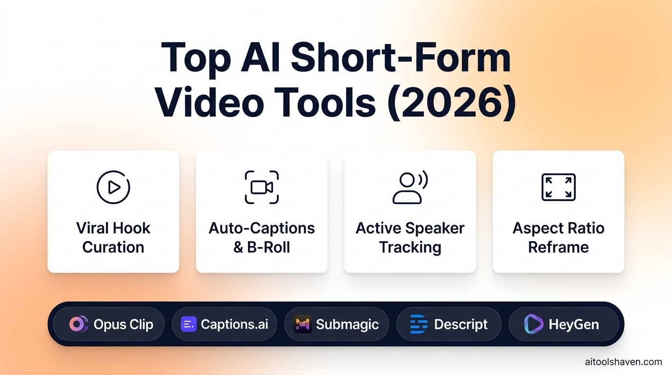Best AI Short-Form Video Repurposing Tools in 2026