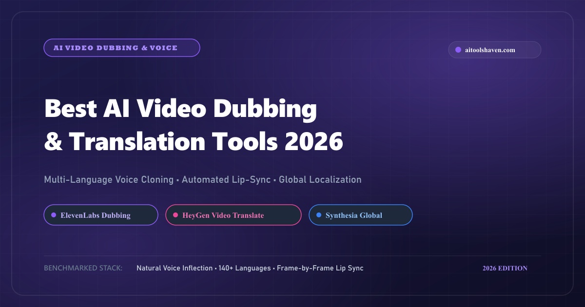 Best AI Video Dubbing & Translation Tools in 2026