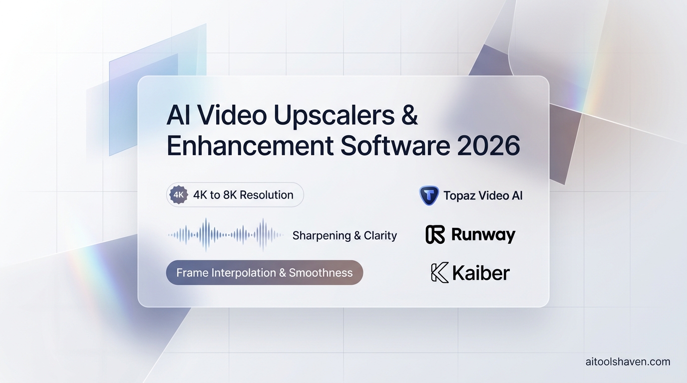 Top AI Video Upscalers & Enhancement Software in 2026