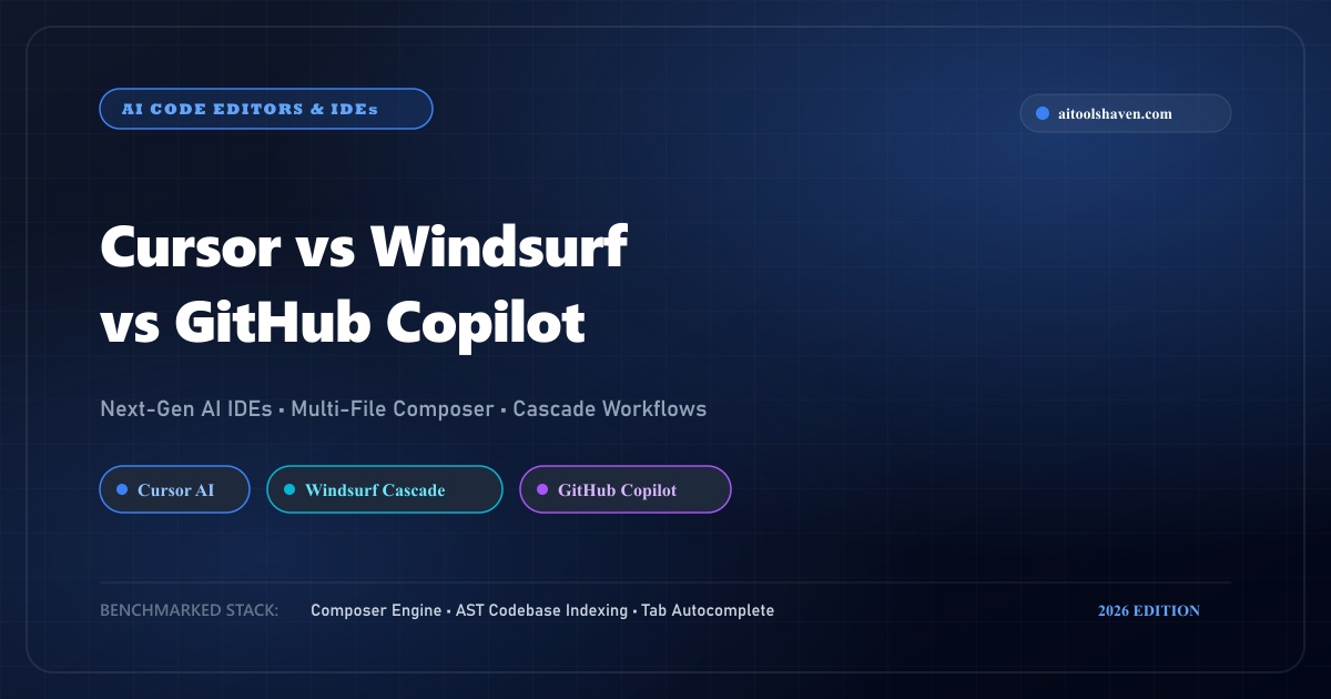Cursor vs Windsurf vs Copilot: The Best AI Code Editors in 2026